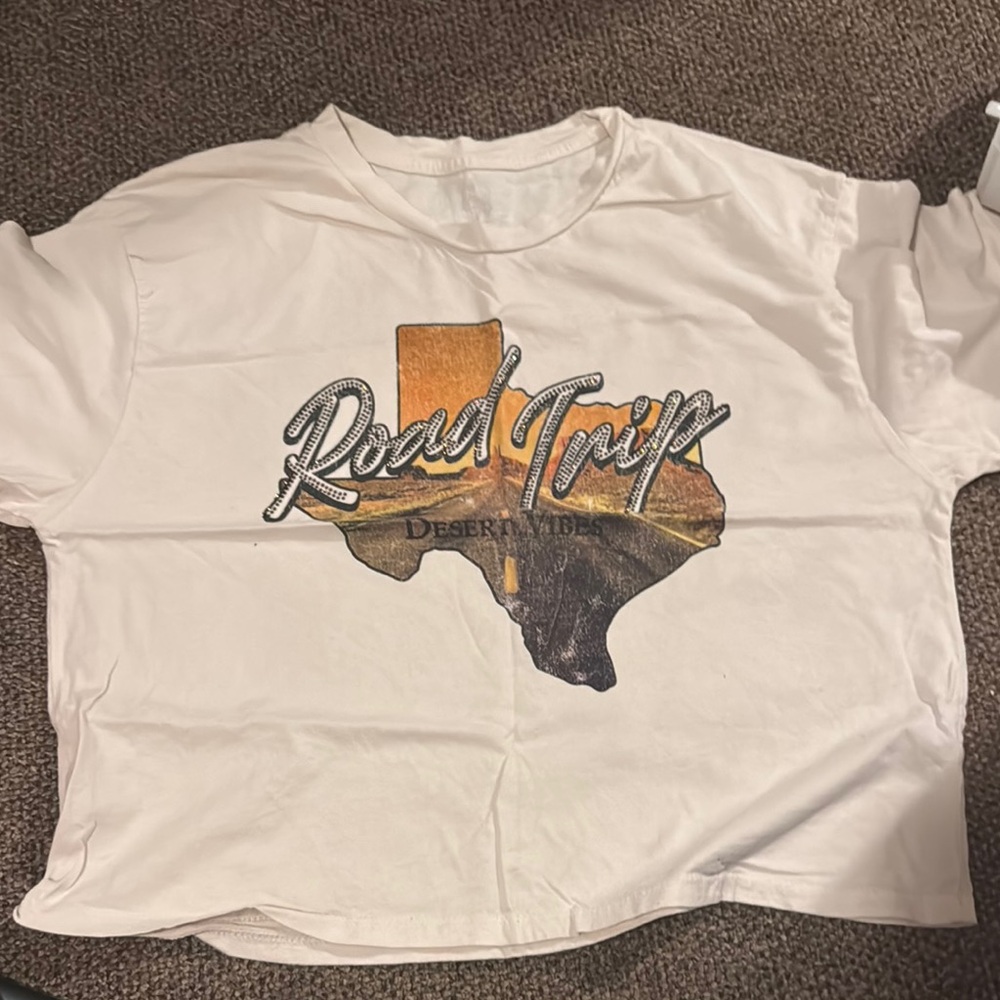 White Texas Road Trip T-Shirt